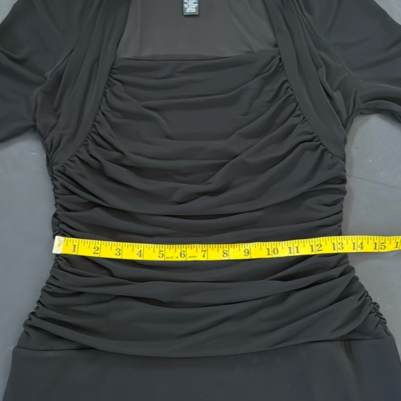 Alfani Black Stretch Midi Dress - Picture 16 of 17